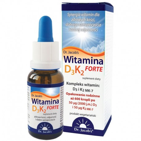 Dr Jacobs Witamina D3+ K2 Forte 20ml