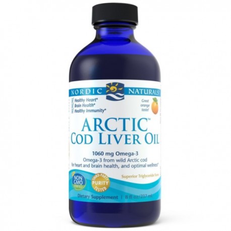 NORDIC NATURALS Olej z Wątroby Dorsza Arktycznego 237ml (Arctic Cod Liver Oil)