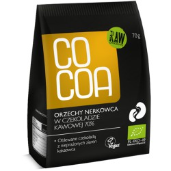 ORZECHY NERKOWCA W CZEKOLADZIE KAWOWEJ BIO 70 g - COCOA