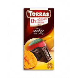 Czekolada gorzka z mango bez dodatku cukru Torras 75g