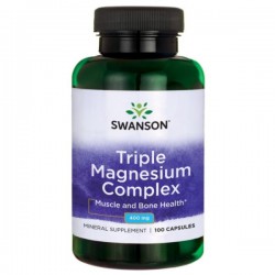 Swanson Triple Magnesium Complex 400Mg 100 kaps.
