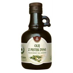 Olej z pestek dyni tłoczony na zimno 250 ml Oleofarm
