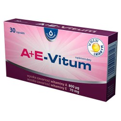 Witamina A+E-Vitum – witaminy A i E 30 kapsułek Oleofarm