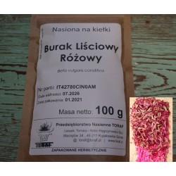 Burak Liściowy Różowy nasiona na kiełki 100g