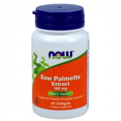 Now Foods Saw Palmetto Extract (ekstrakt palmy sabałowej)160mg 60 kapsułek żelowych