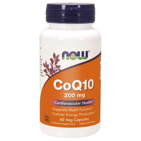 CoQ10 200 mg – Koenzym Q10– 60 Veg Kaps. NOW FOODS