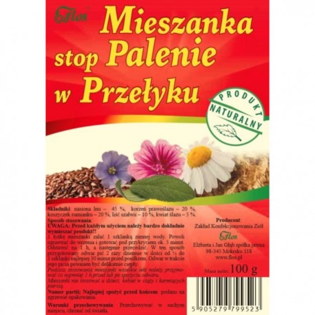 Flos Mieszanka Stop Palenie w Przełyku 100g