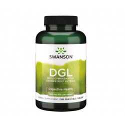 Swanson Lukrecja DGL 385mg 180 tabletek do ssania Deglycyrrhizinated Licorice Root Extract
