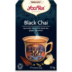 HERBATA CZARNA Z IMBIREM I CYNAMONEM (BLACK CHAI) BIO (17 x 2,2 g) 37,4 g - YOGI TEA