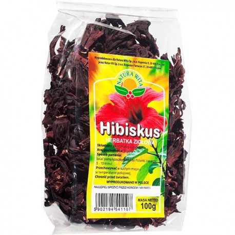 Natura Wita Herbata Ziołowa Hibiskus 100g