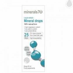 Minerals7+ Minerals drops liquid 50 ml alcalic (minerały w płynie)
