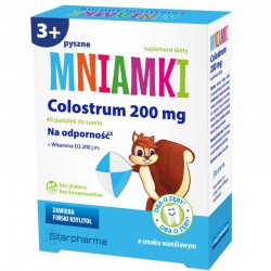 Starpharma MNIAMKI COLOSTRUM 200 mg Witamina D3 200IU 40 pastylek do ssania