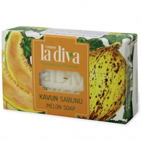 MYDŁO W KOSTCE MELON 100 g - LA DIVA