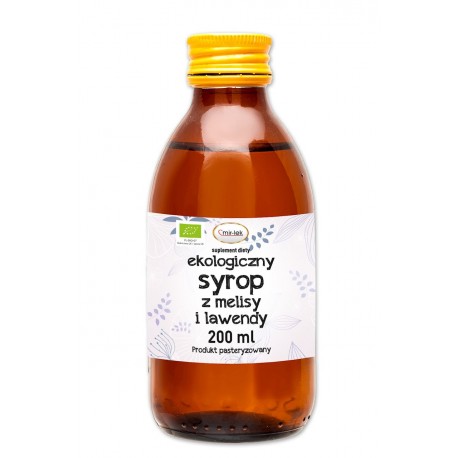 SYROP Z MELISY I LAWENDY BIO 200 ml - MIR-LEK