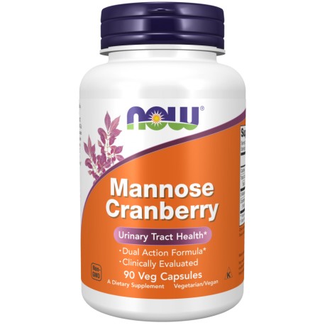 D- mannoza z żurawiną 90kaps. Mannose Cranberry Veg Capsules