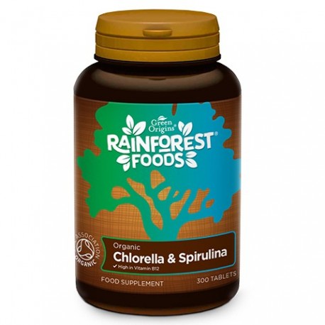 EKO Chlorella Spirulina 300tabl Rainforest Foods