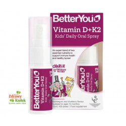 Witamina w sprayu dla Dzieci- D3 800IU +K2MK7 20mcg- 800IU Vitamin D + K2 Kids' Oral Spray 15ml BetterYou