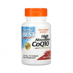 Doctor's Best High Absorption CoQ10 with BioPerine 100 mg, 60kaps. - Koenzym Q10 z piperyną