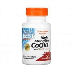 Doctor's Best High Absorption CoQ10 with BioPerine 100 mg, 120kaps. - Koenzym Q10 z piperyną