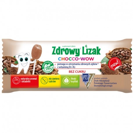 Starpharma Zdrowy Lizak Mniam Mniam 6g Kakao z ksylitolem