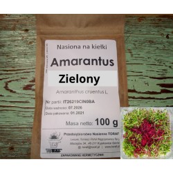 Amarantus zielony nasiona na kiełki 100g Toraf