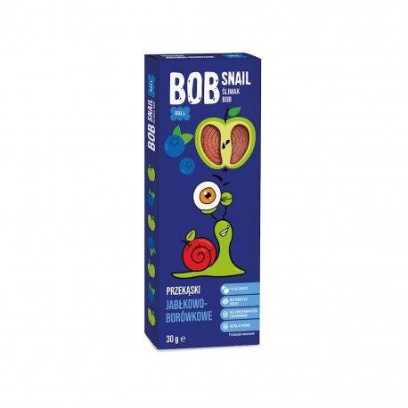 BOB SNAIL PRZEKĄSKA JABŁKOWO - BORÓWKOWA BEZ DODATKU CUKRU BEZGLUTENOWA 30 g