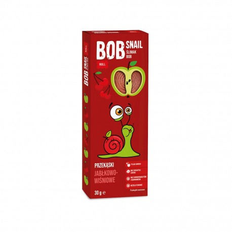 BOB SNAIL PRZEKĄSKA JABŁKOWO - WIŚNIOWA BEZ DODATKU CUKRU BEZGLUTENOWA 30 g