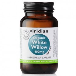 Ekologiczna kora wierzby białej 30 kapsułek Viridian