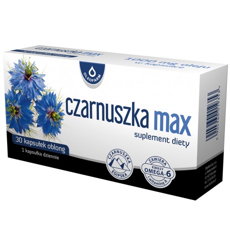 Czarnuszka MAX - 1000mg 30 kapsułek Oleofarm