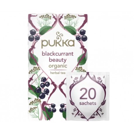 Pukka Herbata Blackcurrant (czarna porzeczka) Beauty BIO 20 saszetek