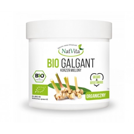 Galgant BIO korzeń mielony 100g NatVita