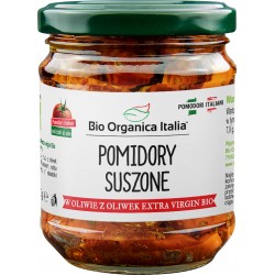 POMIDORY SUSZONE W OLIWIE Z OLIWEK EXTRA VIRGIN BIO 190 g (SŁOIK) - BIO ORGANICA ITALIA