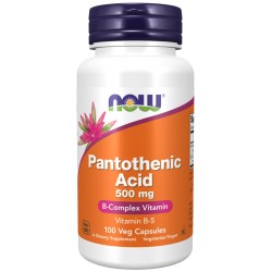 Kwas pantotenowy 500mg 100kaps. Pantothenic Acid 500 mg  Calcium Pant