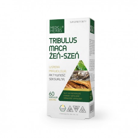 Medica Herbs Tribulus Maca Żeń-Szeń 60kaps.