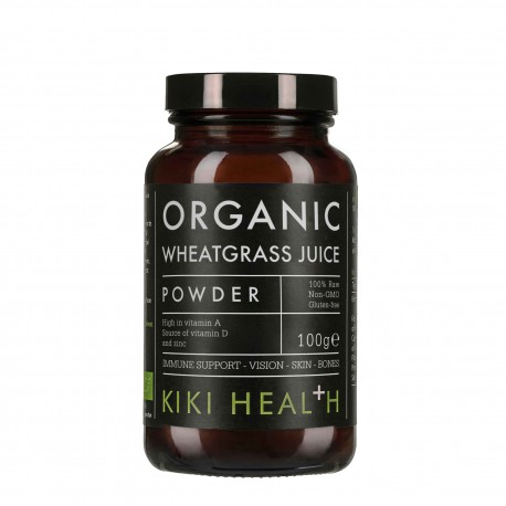 Wheatgrass Powder Organic – sproszkowana młoda pszenica BIO 100g KIKI HEALTH