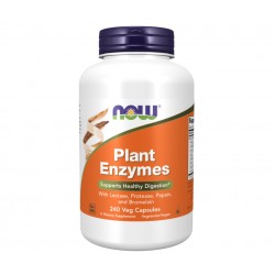 Plant Enzymes- enzymy trawienne roślinne- 240kaps. wegetariańskich NOW FOODS