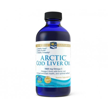 NORDIC NATURALS Olej z Wątroby Dorsza Arktycznego 237ml (Arctic Cod Liver Oil)