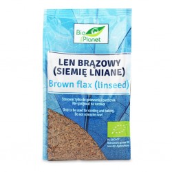 LEN BRĄZOWY (SIEMIĘ LNIANE) BIO 400 g - BIO PLANET