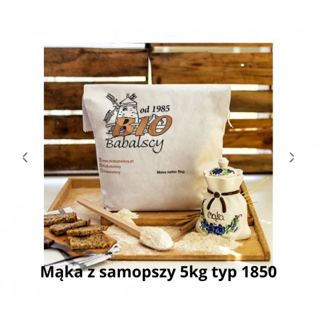 Mąka z samopszy typ 1850 5kg BIGPACK BIO Babalscy