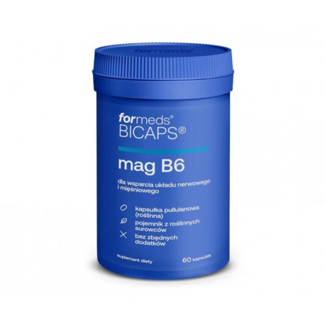 Formeds Bicaps Mag B6 60kaps. Magnez- 30 dni stosowania