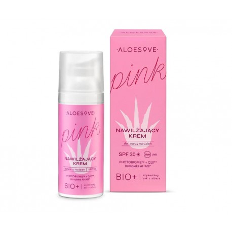 ALOESOVE PINK Krem nawilżający do twarzy na dzień SPF30 50ml Sylveco