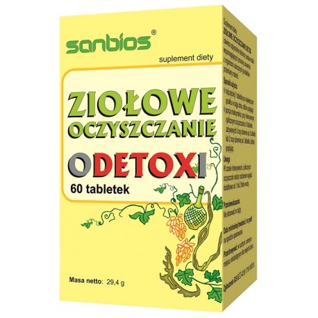 Sanbios ziołowe oczyszczenie detox 60 tabl.