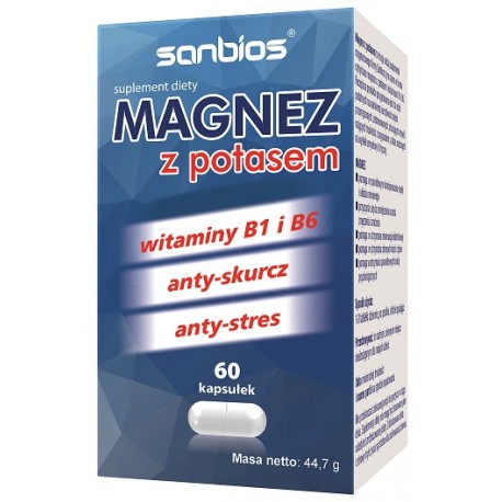 Sanbios Magnez Z Potasem 60tabl.