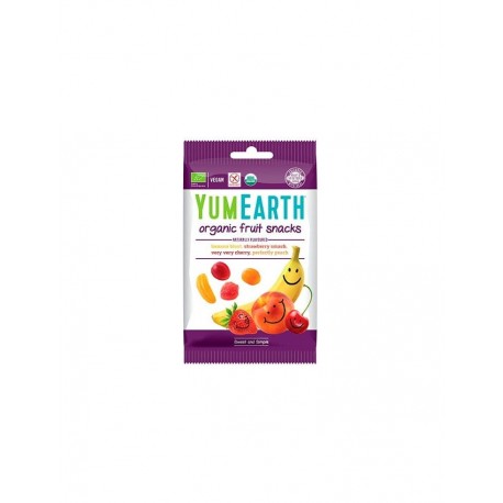 Bezglutenowe Żelki Owocowe fruit snacks 50g YUMEARTH BIO