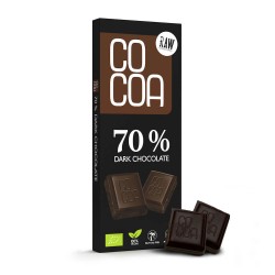 CZEKOLADA SUROWA KLASYCZNA GORZKA BIO 50 g - COCOA