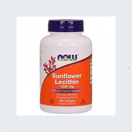 Now Foods Lecytyna Słonecznikowa 1200mg 100 kapsułek żelowych