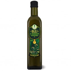 Olej z lnianki  tłoczony na zimno 500 ml Dary Natury