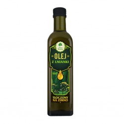 Olej z lnianki tłoczony na zimno 100 ml Dary Natury