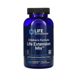 Witaminy do żucia dla dzieci- Children's Formula Life Extension Mix Natural Berry - 120 chewable tabs