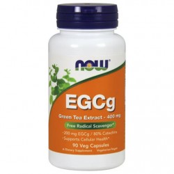 Ekstrakt z zielonej herbaty (Camellia sinensis) EGCG 400mg 90kaps. NOW FOODS